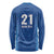 Caribbean Cricket Barbados Custom Long Sleeve Shirt Strike of the Tridents - Wonder Print Shop