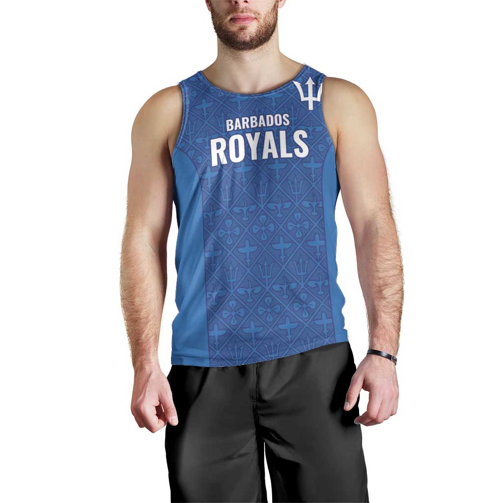 Caribbean Cricket Barbados Custom Men Tank Top Strike of the Tridents - Wonder Print Shop