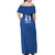 Caribbean Cricket Barbados Custom Off Shoulder Maxi Dress Strike of the Tridents - Wonder Print Shop