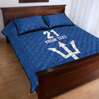 Caribbean Cricket Barbados Custom Quilt Bed Set Strike of the Tridents - Wonder Print Shop
