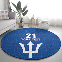 Caribbean Cricket Barbados Custom Round Carpet Strike of the Tridents - Wonder Print Shop