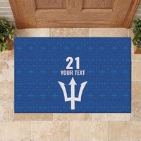 Caribbean Cricket Barbados Custom Rubber Doormat Strike of the Tridents - Wonder Print Shop