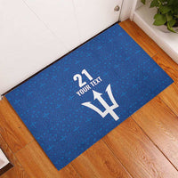 Caribbean Cricket Barbados Custom Rubber Doormat Strike of the Tridents - Wonder Print Shop