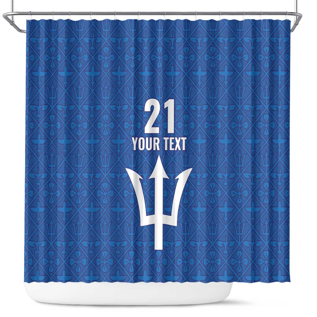 Caribbean Cricket Barbados Custom Shower Curtain Strike of the Tridents - Wonder Print Shop