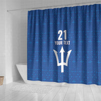 Caribbean Cricket Barbados Custom Shower Curtain Strike of the Tridents - Wonder Print Shop