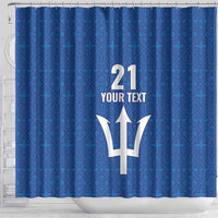 Caribbean Cricket Barbados Custom Shower Curtain Strike of the Tridents - Wonder Print Shop