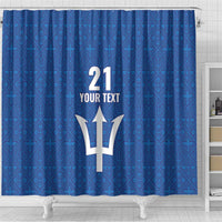 Caribbean Cricket Barbados Custom Shower Curtain Strike of the Tridents - Wonder Print Shop