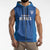 Caribbean Cricket Barbados Custom Sleeveless Zip Hoodie Strike of the Tridents - Wonder Print Shop