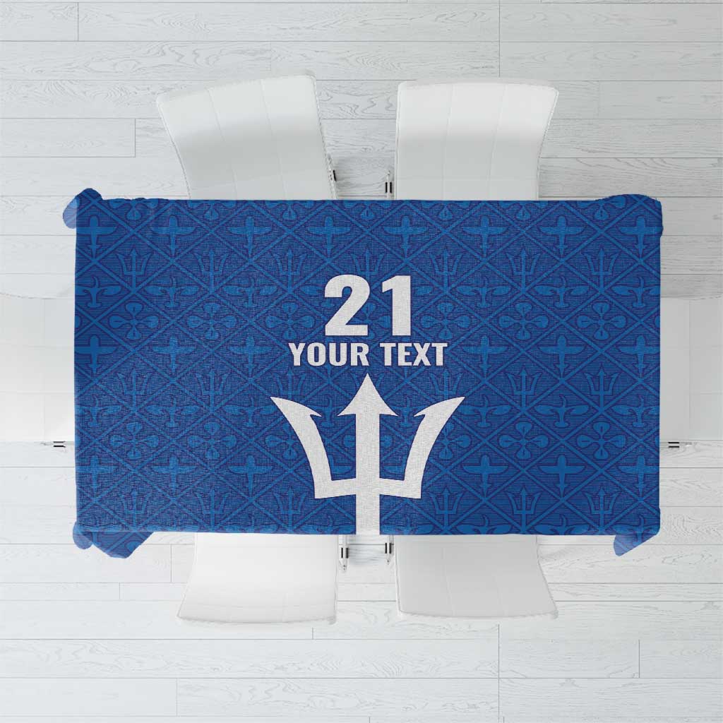 Caribbean Cricket Barbados Custom Tablecloth Strike of the Tridents - Wonder Print Shop