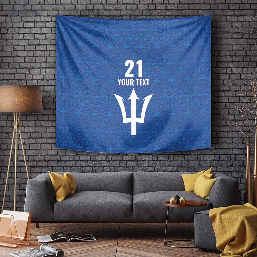 Caribbean Cricket Barbados Custom Tapestry Strike of the Tridents - Wonder Print Shop