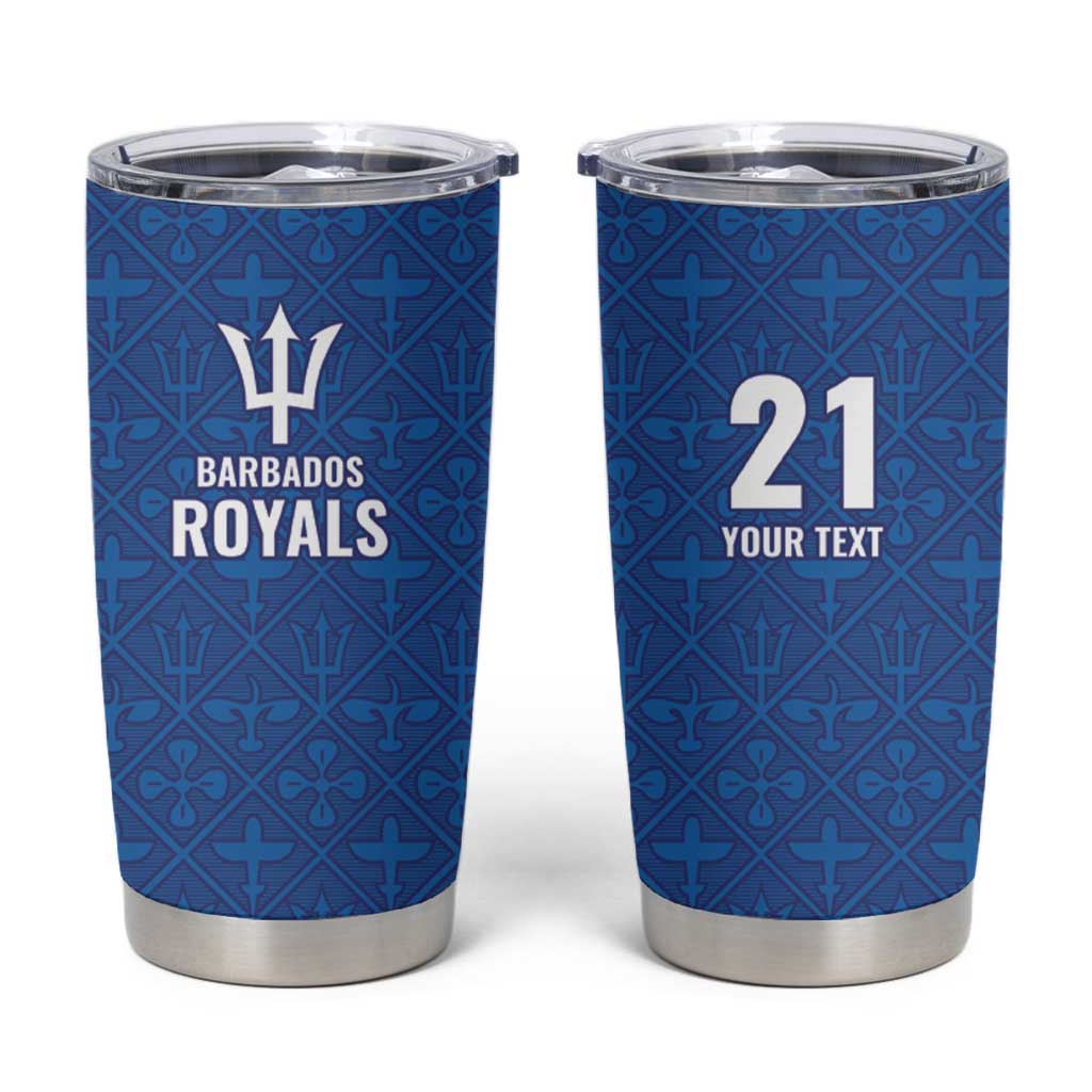 Caribbean Cricket Barbados Custom Tumbler Cup Strike of the Tridents - Wonder Print Shop