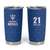 Caribbean Cricket Barbados Custom Tumbler Cup Strike of the Tridents - Wonder Print Shop