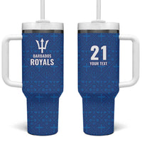 Caribbean Cricket Barbados Custom Tumbler With Handle Strike of the Tridents - Wonder Print Shop
