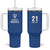 Caribbean Cricket Barbados Custom Tumbler With Handle Strike of the Tridents - Wonder Print Shop