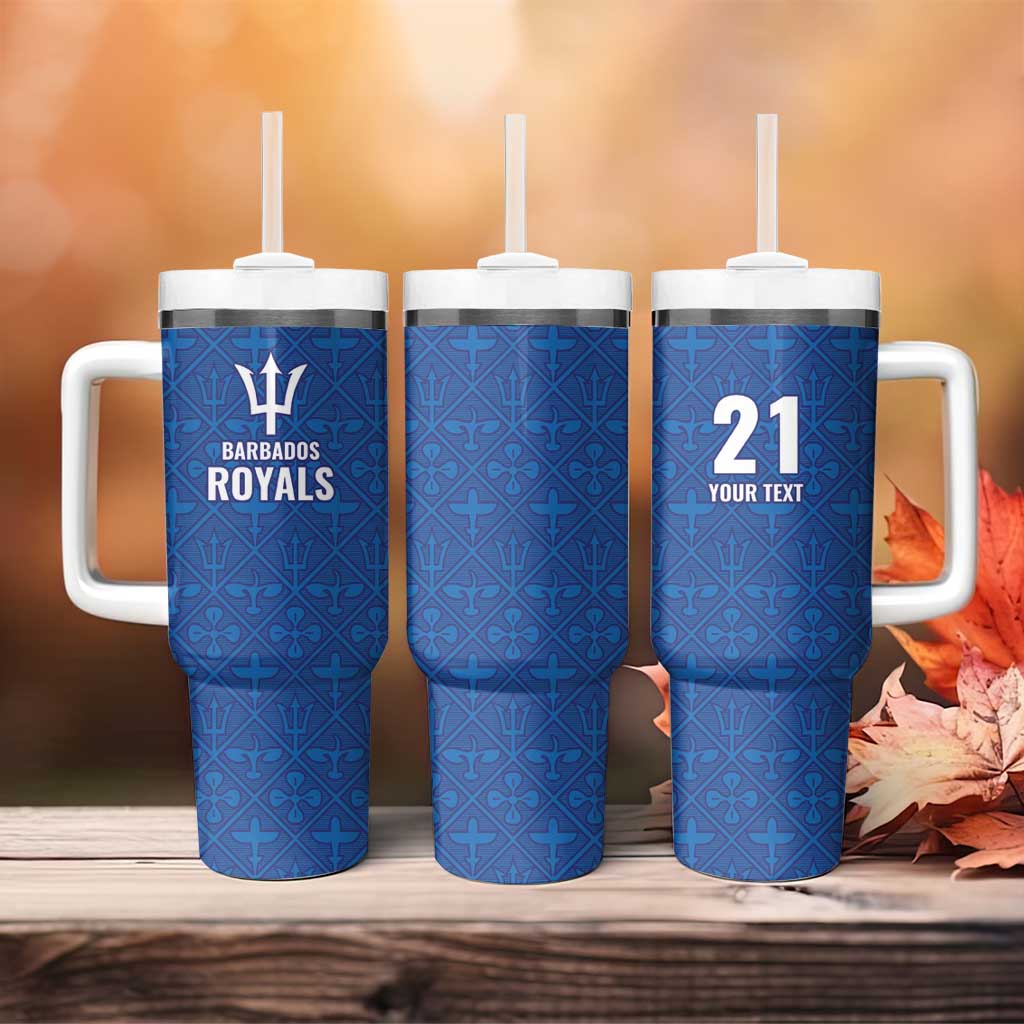 Caribbean Cricket Barbados Custom Tumbler With Handle Strike of the Tridents - Wonder Print Shop