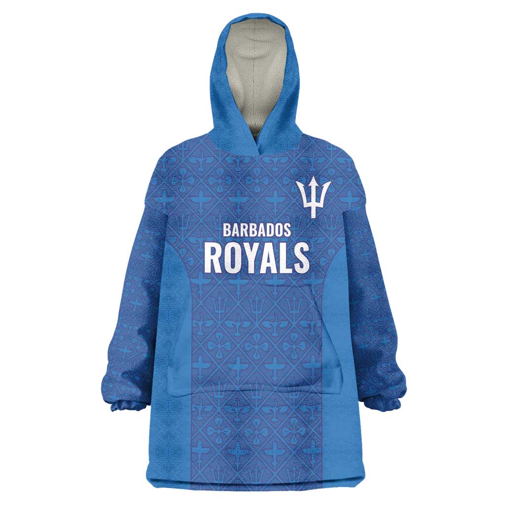 Caribbean Cricket Barbados Custom Wearable Blanket Hoodie Strike of the Tridents - Wonder Print Shop
