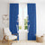 Caribbean Cricket Barbados Custom Window Curtain Strike of the Tridents - Wonder Print Shop