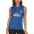 Caribbean Cricket Barbados Custom Women Sleeveless Polo Shirt Strike of the Tridents - Wonder Print Shop