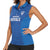 Caribbean Cricket Barbados Custom Women Sleeveless Polo Shirt Strike of the Tridents - Wonder Print Shop