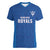 Caribbean Cricket Barbados Custom Women V-Neck T-Shirt Strike of the Tridents - Wonder Print Shop