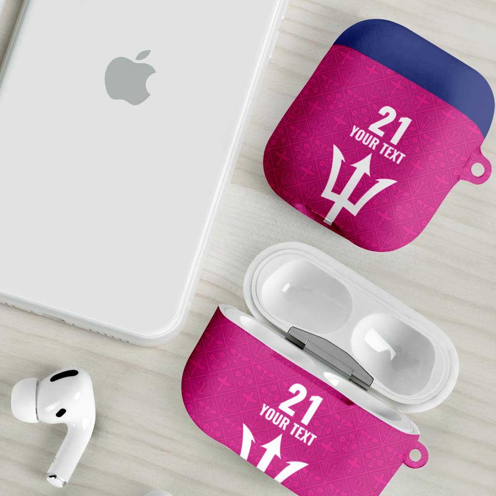 Caribbean Cricket Barbados Custom AirPods Case Strike of the Tridents Pink Fury - Wonder Print Shop