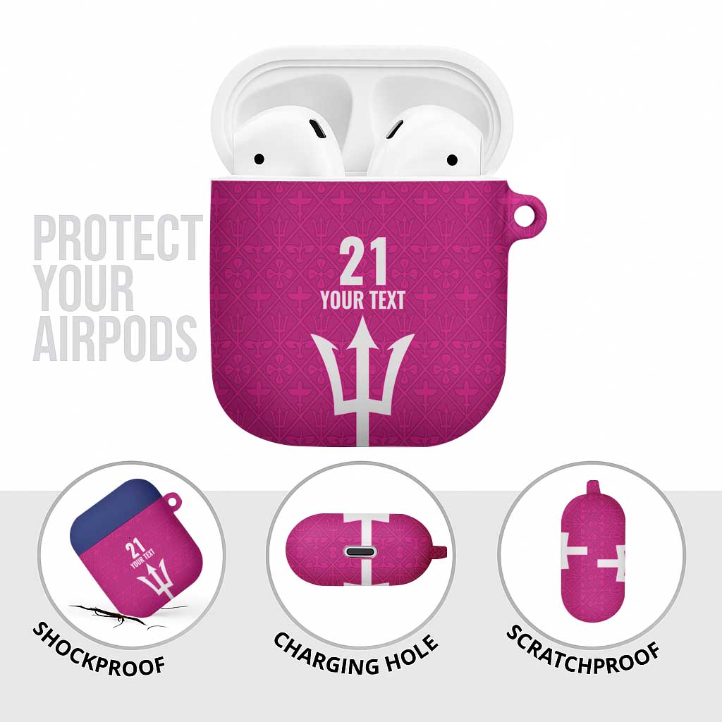 Caribbean Cricket Barbados Custom AirPods Case Strike of the Tridents Pink Fury - Wonder Print Shop