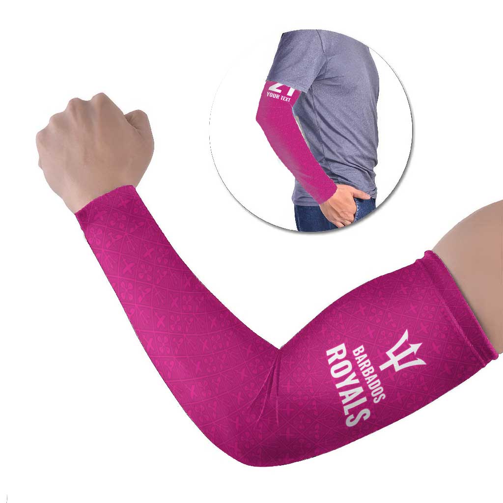 Caribbean Cricket Barbados Custom Arm Sleeves Strike of the Tridents Pink Fury - Wonder Print Shop