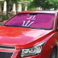 Caribbean Cricket Barbados Custom Auto Sun Shade Strike of the Tridents Pink Fury - Wonder Print Shop