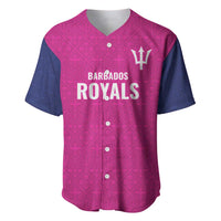Caribbean Cricket Barbados Custom Baseball Jersey Strike of the Tridents Pink Fury - Wonder Print Shop