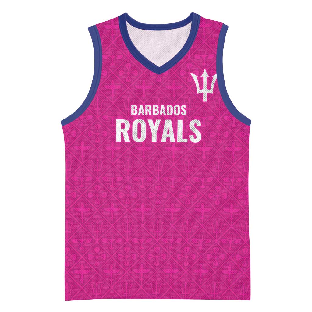 Caribbean Cricket Barbados Custom Basketball Jersey Strike of the Tridents Pink Fury - Wonder Print Shop