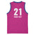Caribbean Cricket Barbados Custom Basketball Jersey Strike of the Tridents Pink Fury - Wonder Print Shop