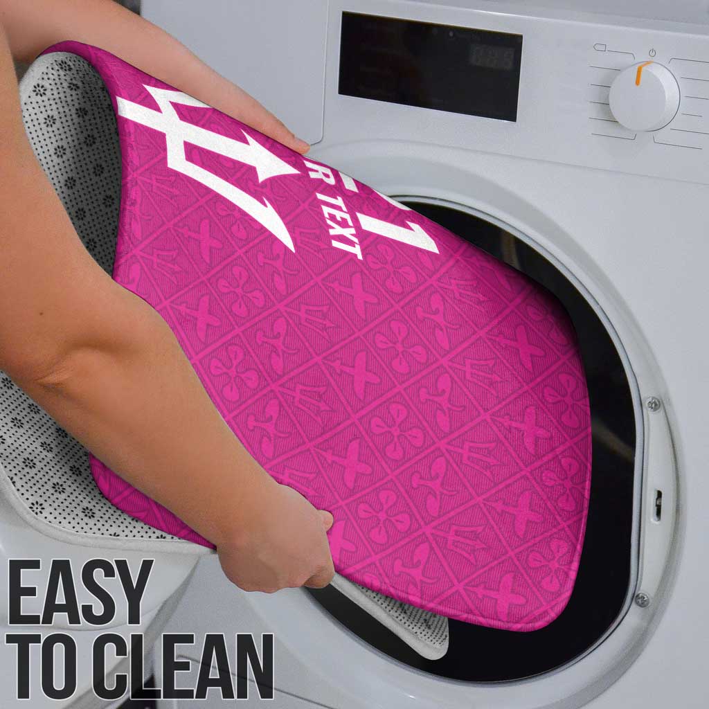 Caribbean Cricket Barbados Custom Bathroom Set Strike of the Tridents Pink Fury - Wonder Print Shop