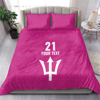 Caribbean Cricket Barbados Custom Bedding Set Strike of the Tridents Pink Fury - Wonder Print Shop