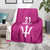 Caribbean Cricket Barbados Custom Blanket Strike of the Tridents Pink Fury - Wonder Print Shop