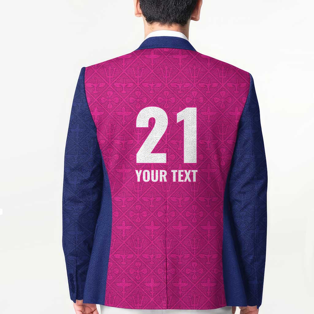 Caribbean Cricket Barbados Custom Blazer Strike of the Tridents Pink Fury - Wonder Print Shop