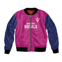 Caribbean Cricket Barbados Custom Bomber Jacket Strike of the Tridents Pink Fury - Wonder Print Shop