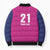Caribbean Cricket Barbados Custom Bomber Puffer Jacket Strike of the Tridents Pink Fury - Wonder Print Shop