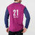 Caribbean Cricket Barbados Custom Button Sweatshirt Strike of the Tridents Pink Fury - Wonder Print Shop
