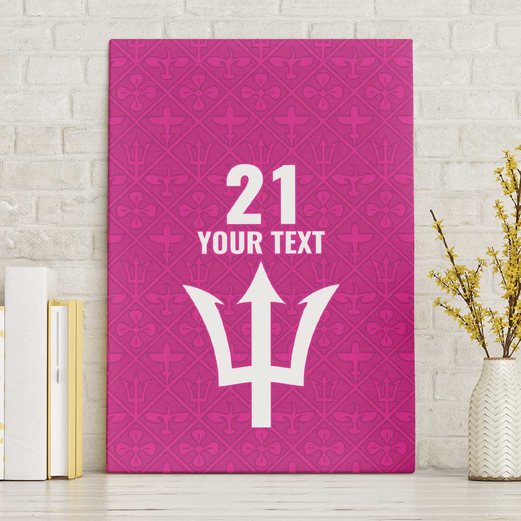 Caribbean Cricket Barbados Custom Canvas Wall Art Strike of the Tridents Pink Fury - Wonder Print Shop