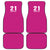 Caribbean Cricket Barbados Custom Car Mats Strike of the Tridents Pink Fury - Wonder Print Shop
