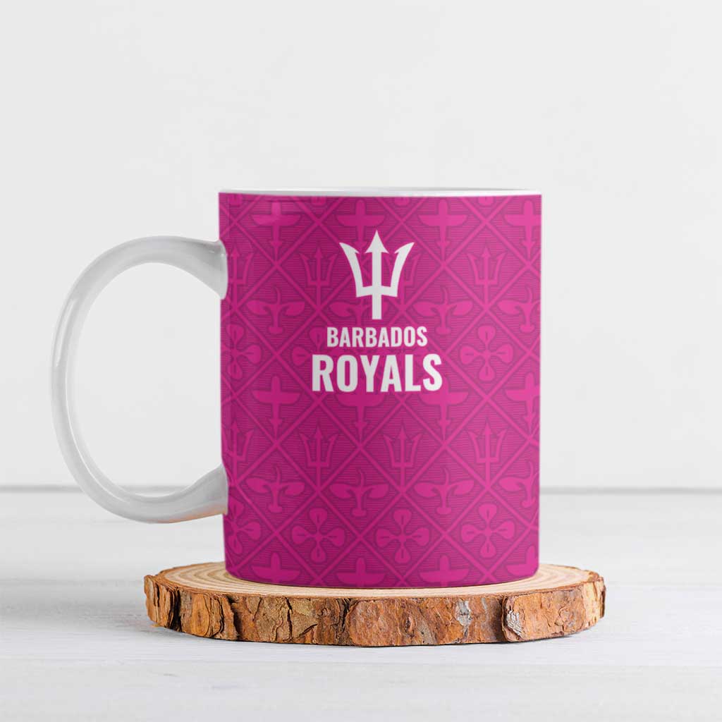 Caribbean Cricket Barbados Custom Ceramic Mug Strike of the Tridents Pink Fury - Wonder Print Shop