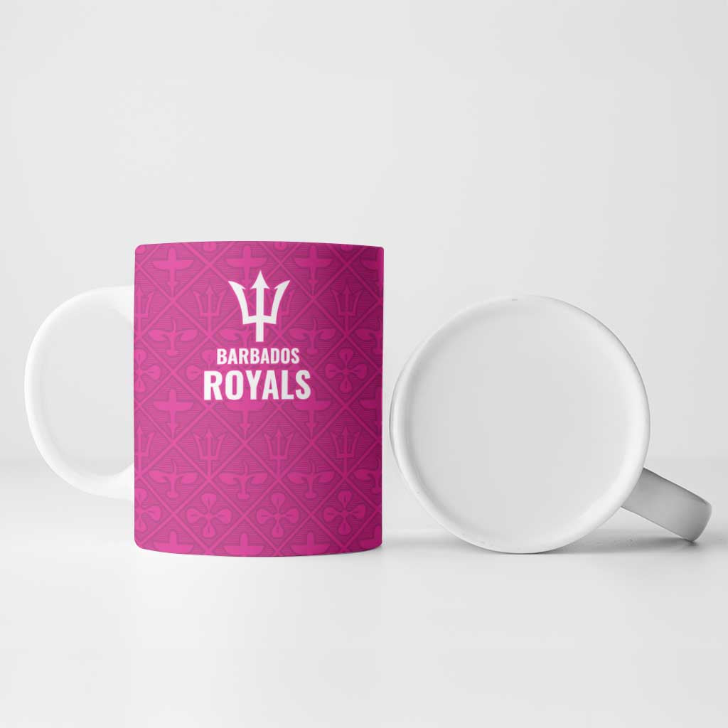 Caribbean Cricket Barbados Custom Ceramic Mug Strike of the Tridents Pink Fury - Wonder Print Shop