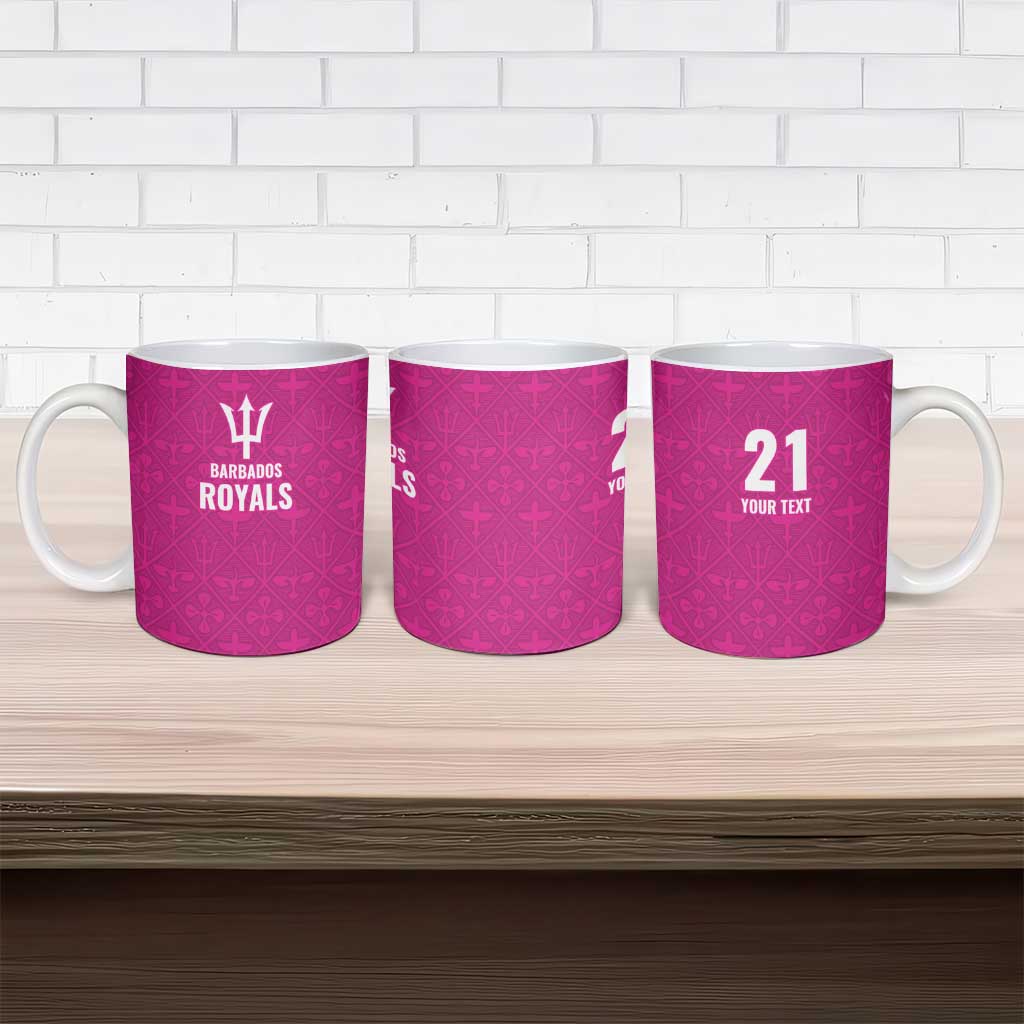 Caribbean Cricket Barbados Custom Ceramic Mug Strike of the Tridents Pink Fury - Wonder Print Shop