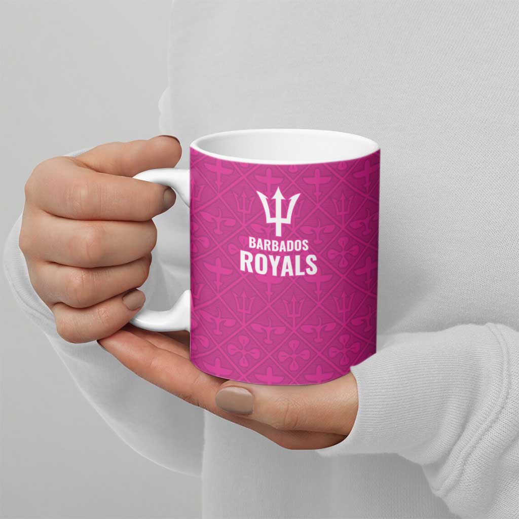 Caribbean Cricket Barbados Custom Ceramic Mug Strike of the Tridents Pink Fury - Wonder Print Shop