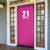Caribbean Cricket Barbados Custom Door Cover Strike of the Tridents Pink Fury - Wonder Print Shop