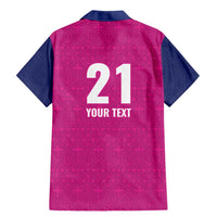 Caribbean Cricket Barbados Custom Family Matching Mermaid Dress and Hawaiian Shirt Strike of the Tridents Pink Fury - Wonder Print Shop