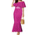 Caribbean Cricket Barbados Custom Family Matching Mermaid Dress and Hawaiian Shirt Strike of the Tridents Pink Fury - Wonder Print Shop