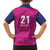 Caribbean Cricket Barbados Custom Family Matching Puletasi and Hawaiian Shirt Strike of the Tridents Pink Fury - Wonder Print Shop