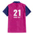 Caribbean Cricket Barbados Custom Family Matching Puletasi and Hawaiian Shirt Strike of the Tridents Pink Fury - Wonder Print Shop