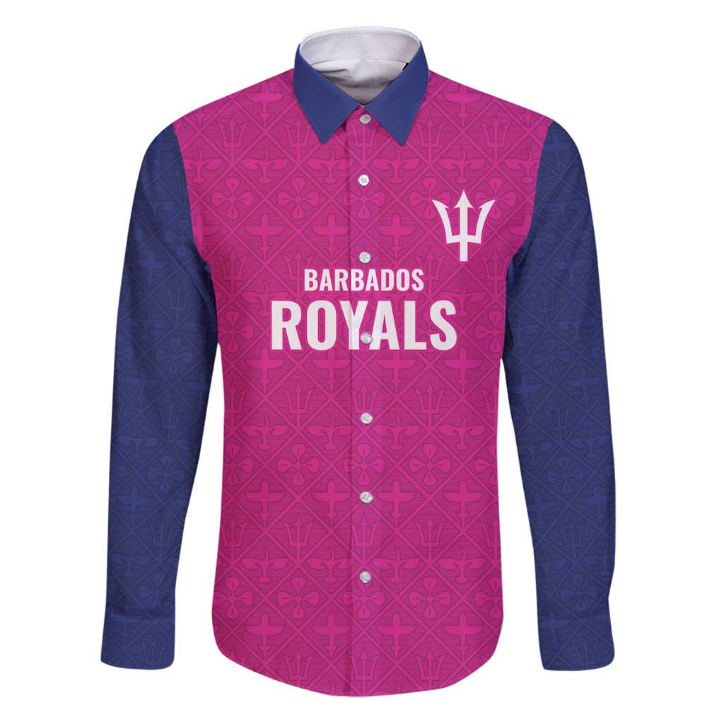 Caribbean Cricket Barbados Custom Family Matching Puletasi and Hawaiian Shirt Strike of the Tridents Pink Fury - Wonder Print Shop